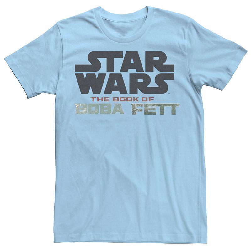 Mens Star Wars The Book Of Boba Fett Gradient Logo Tee White Product Image