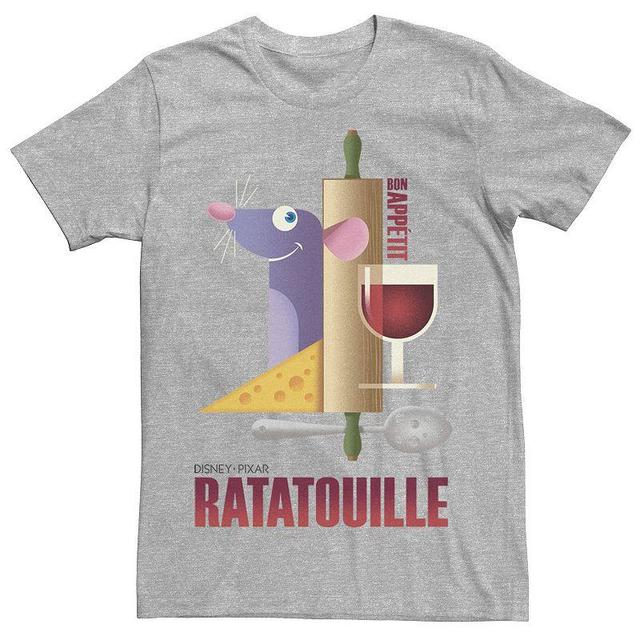 Disney / Pixars Ratatouille Mens Bon Appetit Poster Tee Athletic Grey Product Image