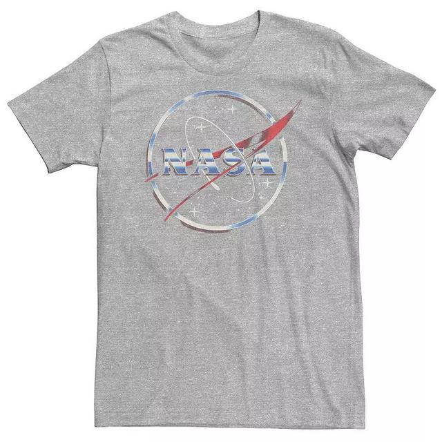 Big & Tall NASA 80s Space Station Logo Tee, Mens Athletic Grey Product Image