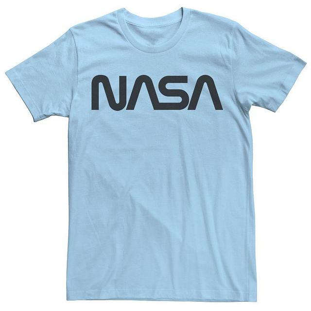 Mens NASA Simple Text Logo Graphic Tee Blue Product Image