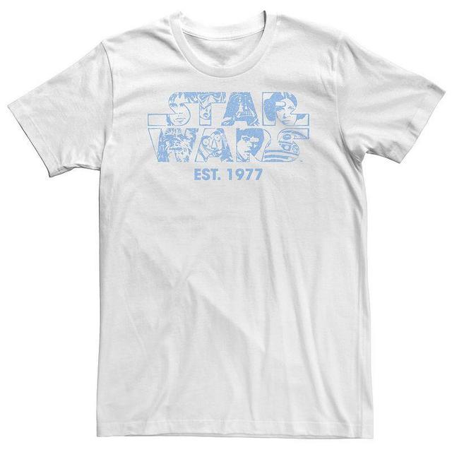 Big & Tall Star Wars Logo Faces Group Shot Logo Tee, Mens Product Image