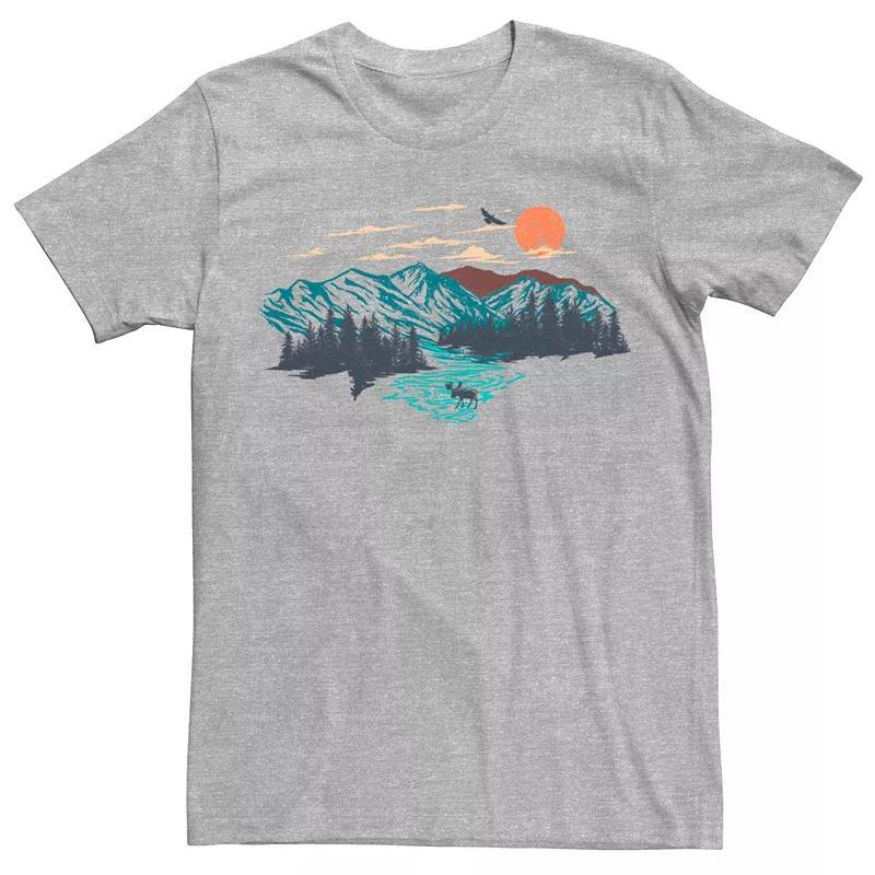 Mens Natural Outdoors Abstract Tee Athletic Grey Product Image