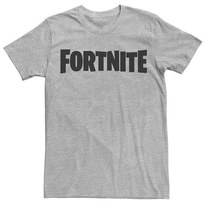 Mens Fortnite Greyscale Classic Logo Tee, Boys Athletic Grey Product Image