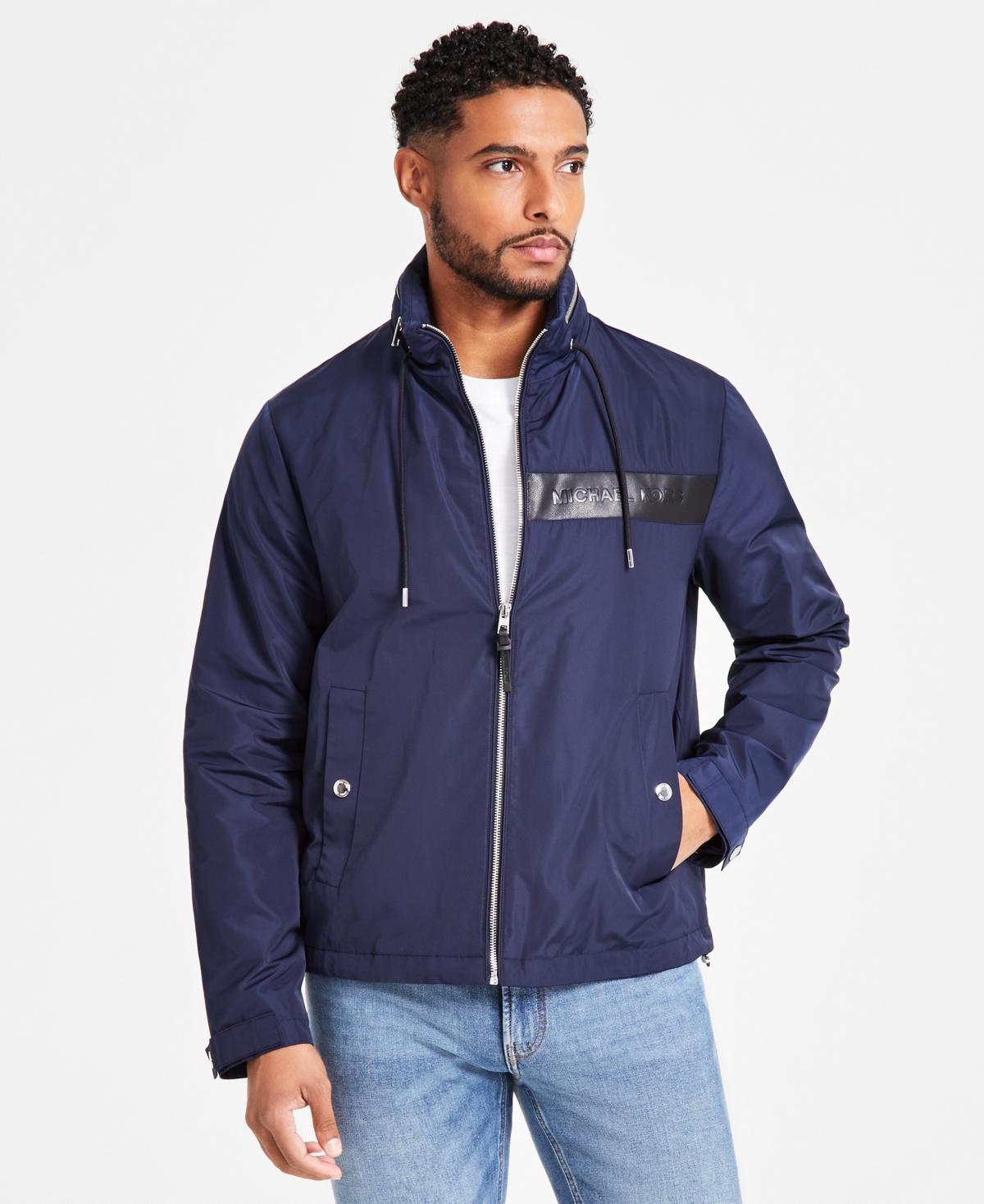 Michael Kors Mens Hooded Lightweight Windbreaker Jacket Product Image