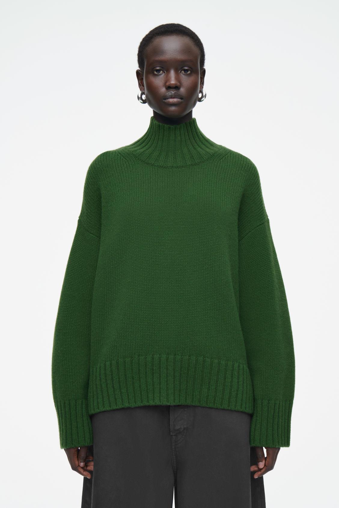 CHUNKY PURE CASHMERE TURTLENECK SWEATER Product Image