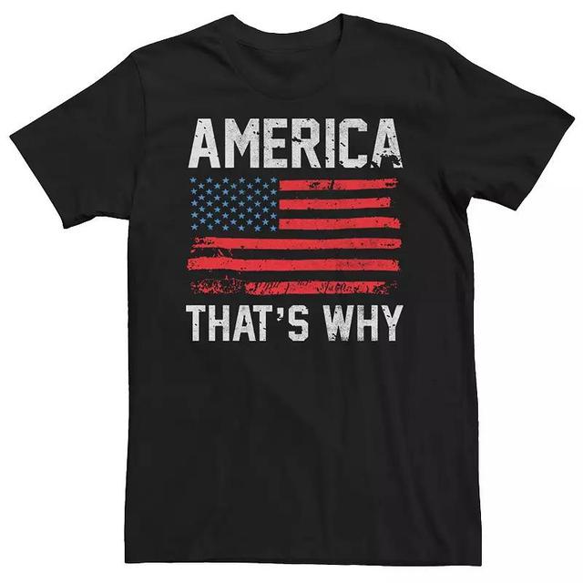 Mens America Thats Why Graphic Tee Black Product Image