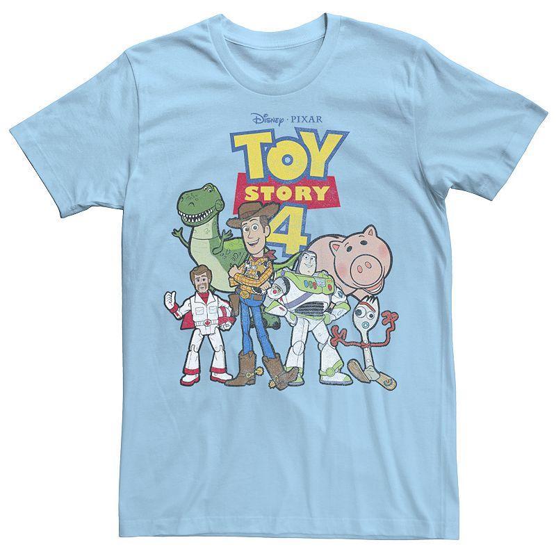 Mens Disney / Pixar Toy Story 4 New Group Shot Tee Light Blue Product Image