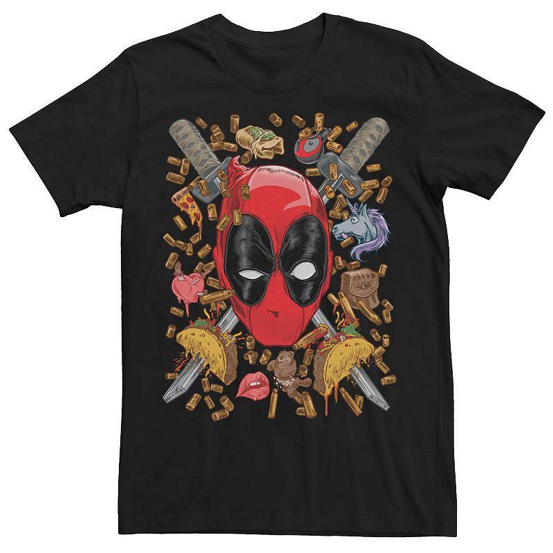 Mens Marvel Deadpool Crossed Swords Favorite Things Tee Product Image