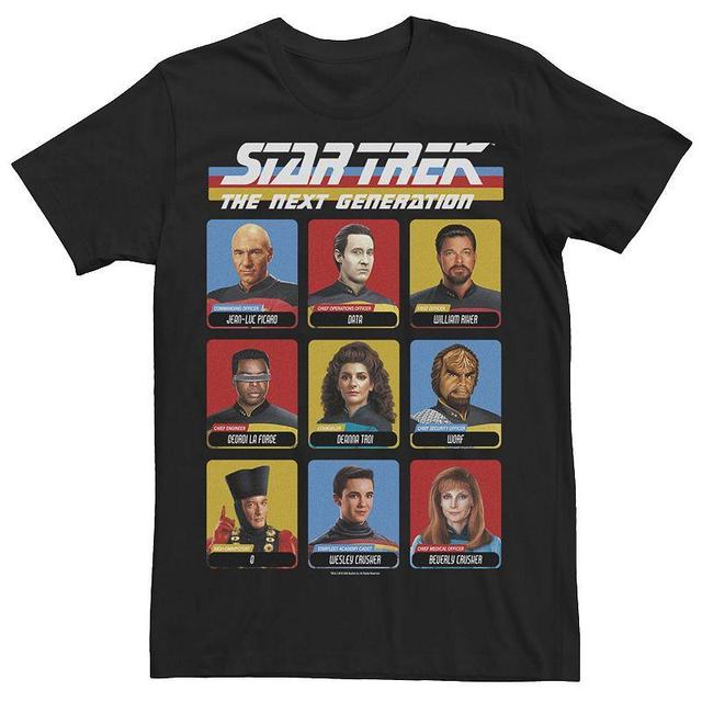 Mens Star Trek Next Generation 9 Cast Members Tee Product Image