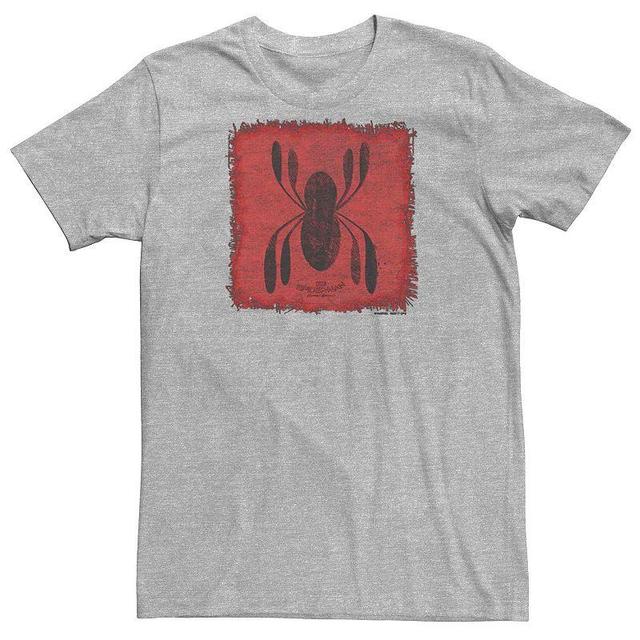 Mens Marvel Spider-Man Homecoming Patch Logo Tee Athletic Grey Product Image