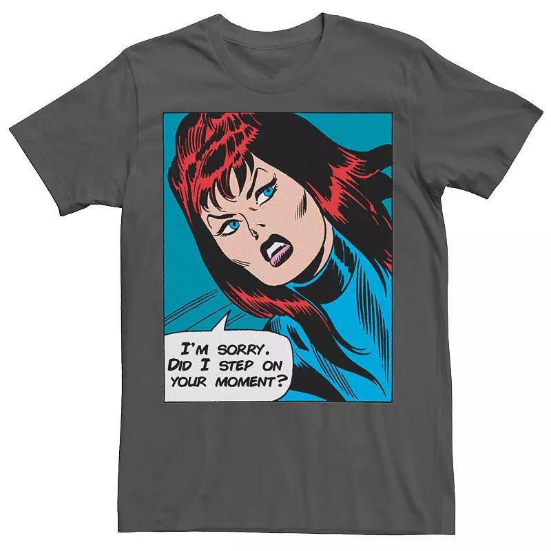 Mens Marvel Black Widow Tee Grey Product Image