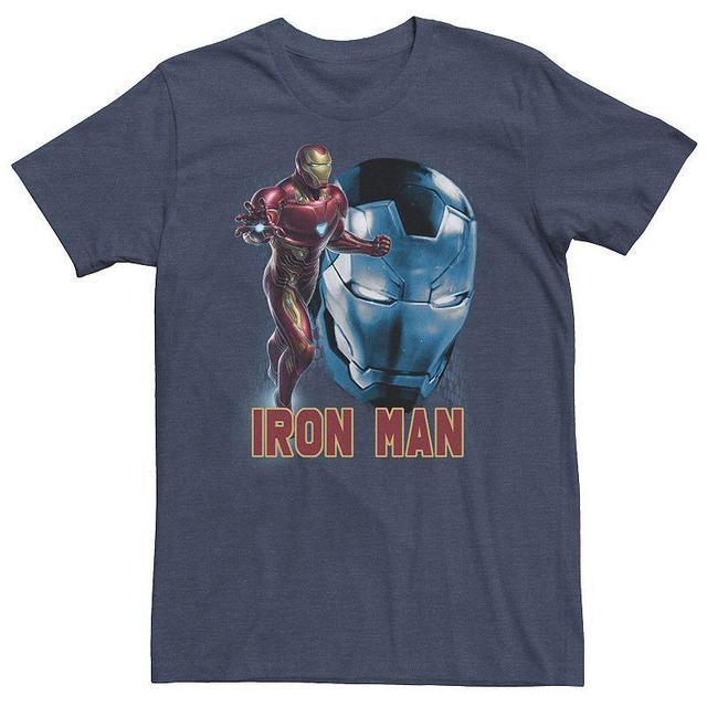 Big & Tall Marvel Avengers Endgame Iron Man Side Profile Tee, Mens, Size: 3XL, Med Blue Product Image