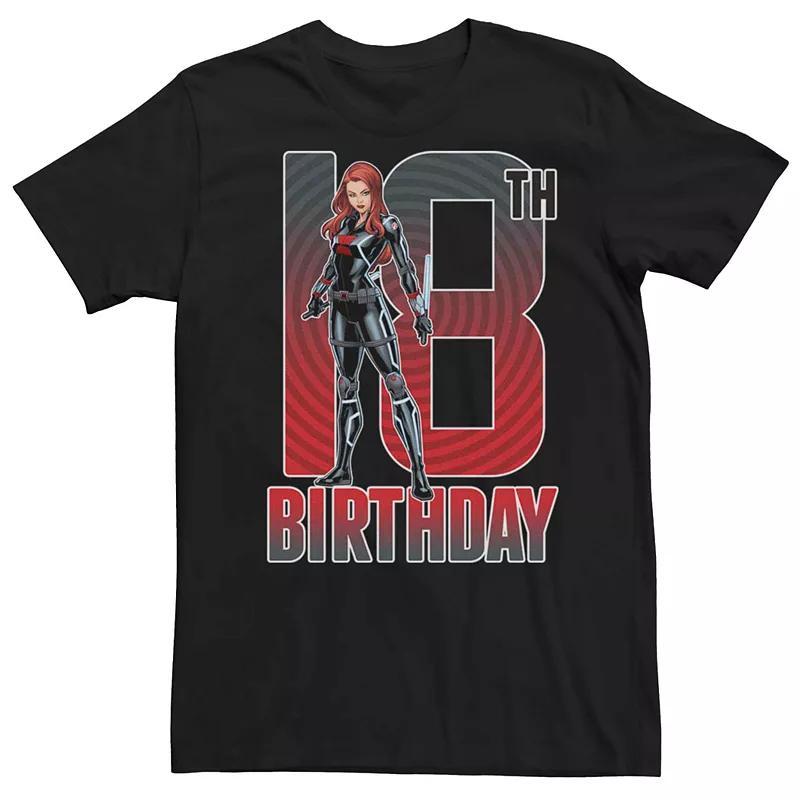 Mens Marvel Widow 18th Birthday Graphic Tee Product Image