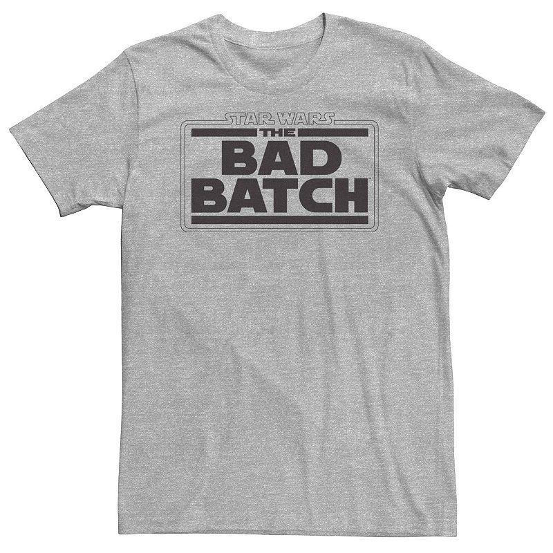 Big & Tall Star Wars: The Bad Batch Logo V1 Tee, Mens Athletic Grey Product Image