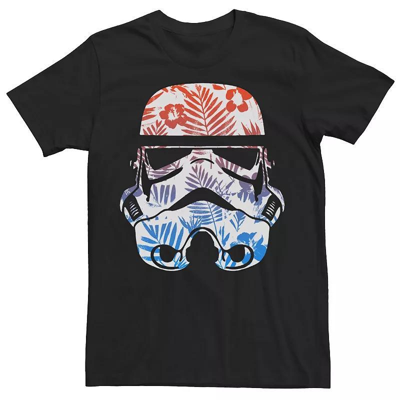 Mens Star Wars Paradise Floral Palms Stormtrooper Helmet Tee Product Image