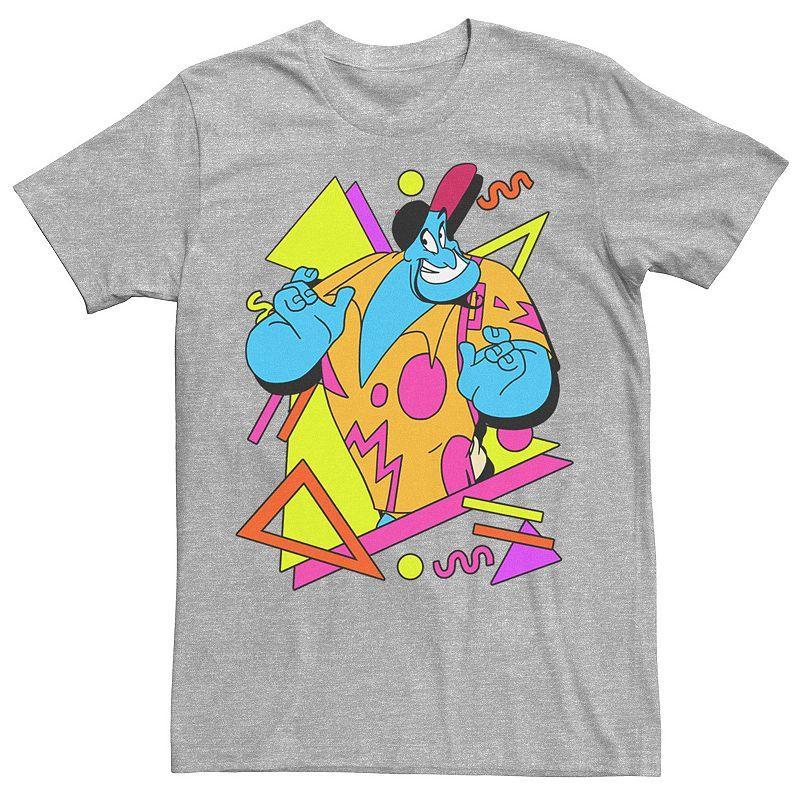 Disneys Aladdin Genie Mens Rad Retro Tee Athletic Grey Product Image