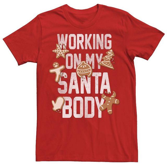 Mens Working On My Santa Body Cookies Tee Product Image