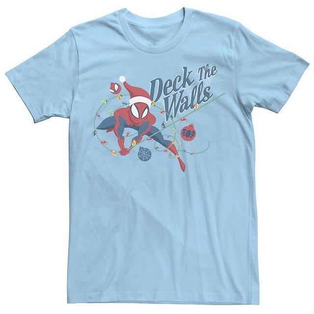 Mens Marvel Spider-Man Deck The Walls Holiday Tee Product Image