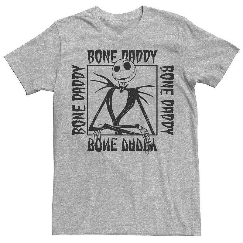 Mens Disney The Nightmare Before Christmas Jack Bone Daddy Frame Tee Athletic Grey Product Image