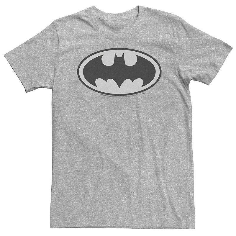 Big & Tall DC Comics Batman Basic Logo Tee, Mens Athletic Grey Product Image