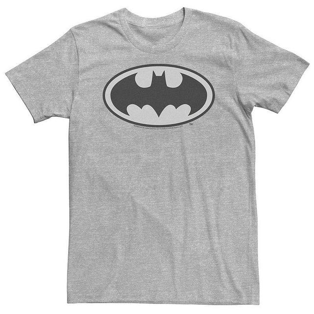 Big & Tall DC Comics Batman Basic Logo Tee, Mens, Size: 3XL, Med Grey Product Image