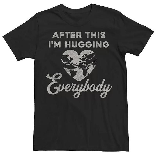 Mens After This Im Hugging Everybody Earth Shaped Heart Tee, Boys Product Image