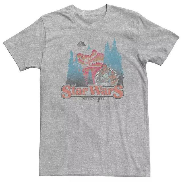 Big & Tall Star Wars Vintage Return Of The Jedi Poster Tee, Mens Athletic Grey Product Image