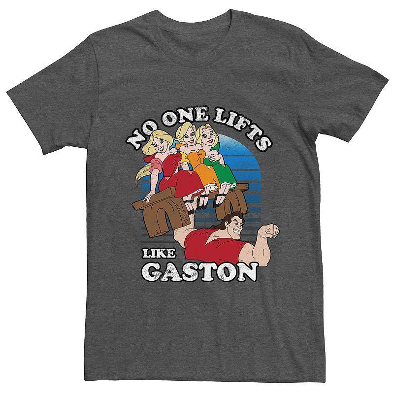 Mens Disneys Beauty and the Beast Gaston Graphic Tee Grey Heather Product Image