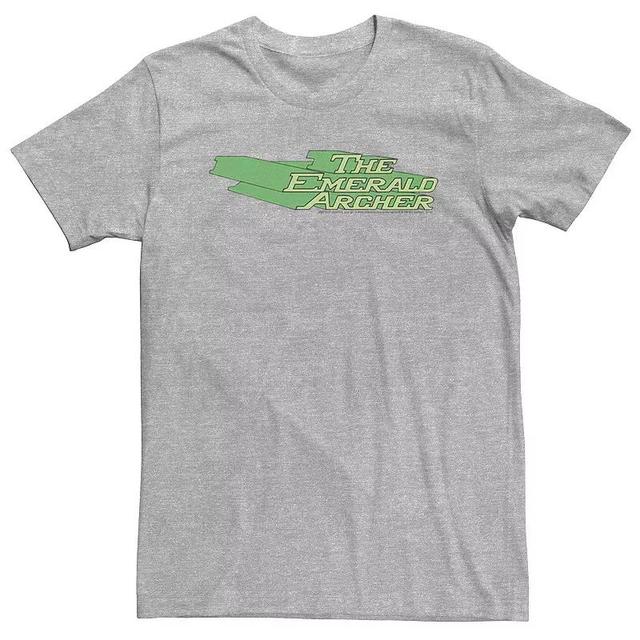 Big & Tall DC Comics The Emerald Archer Text Poster Tee, Mens Athletic Grey Product Image