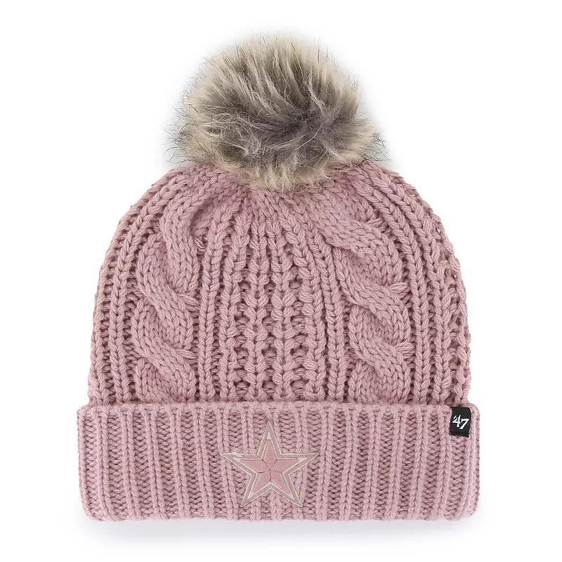 Womens 47 Dusty Rose Dallas Cowboys Meeko Cuffed Knit Hat with Pom Product Image