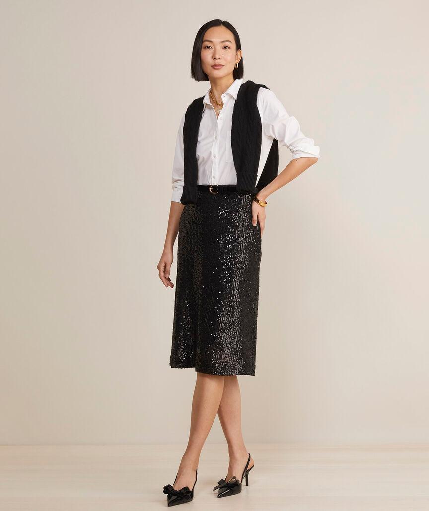 Sequin Midi Skirt Product Image