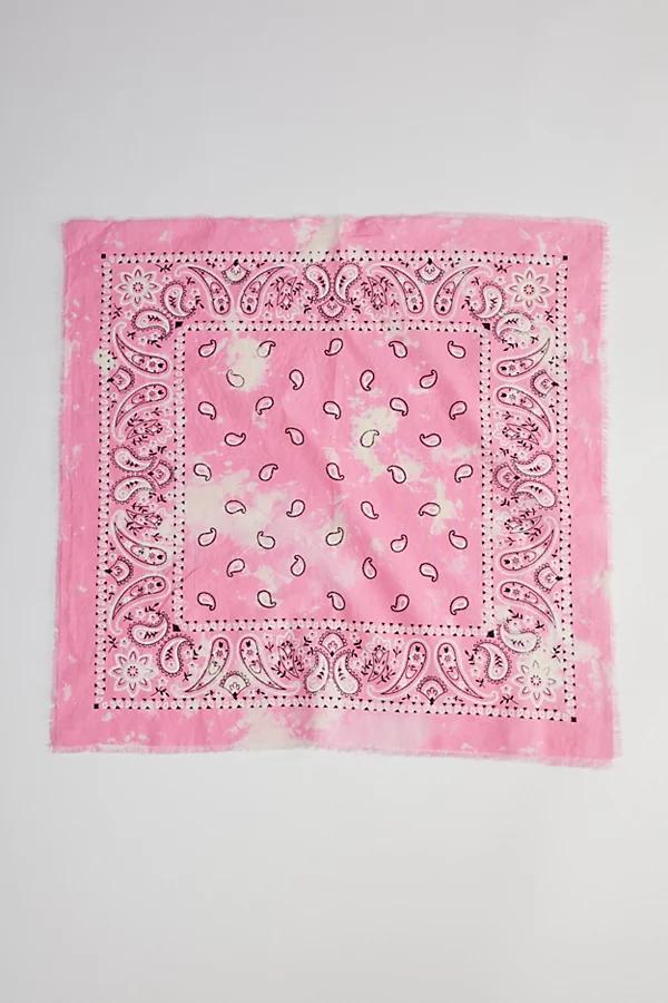 Bleach Dye Paisley Bandana Mens at Urban Outfitters Product Image