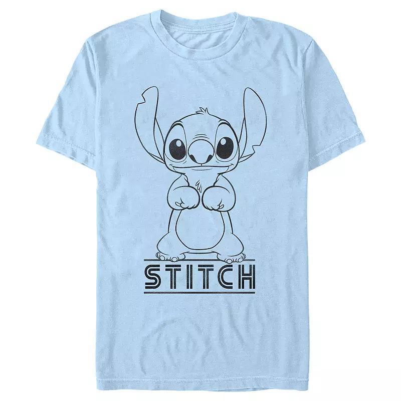 Disneys Lilo & Stitch Cute Stand Stitch Mens Graphic Tee Product Image