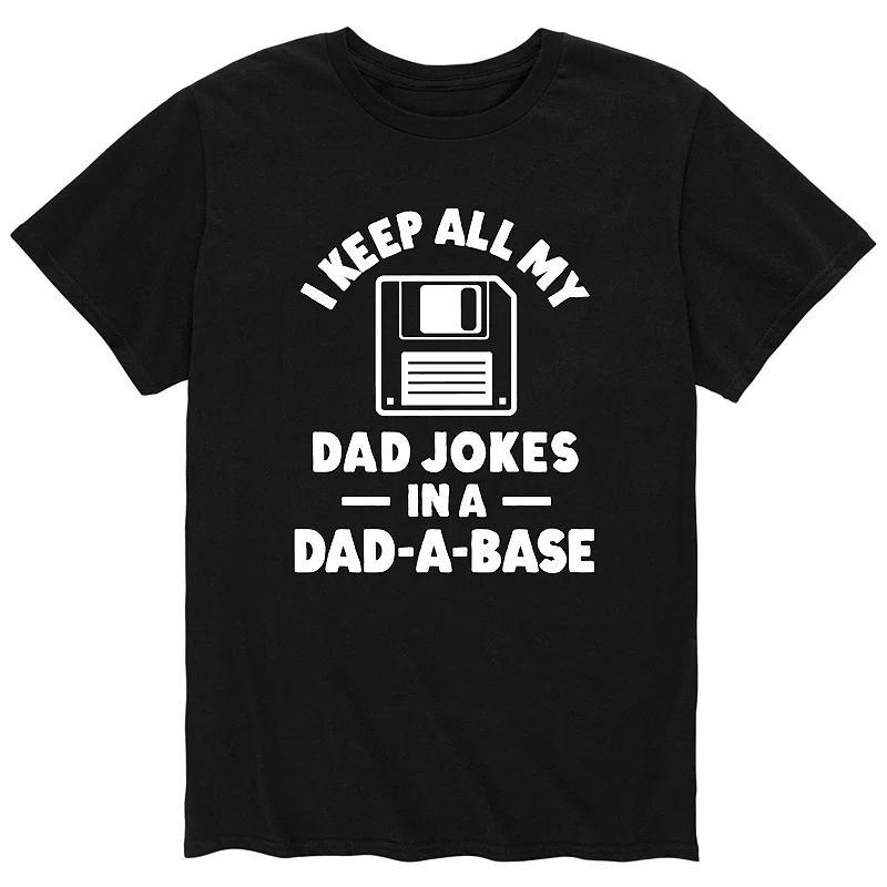 Mens I Keep Dad Jokes Tee Grey Product Image