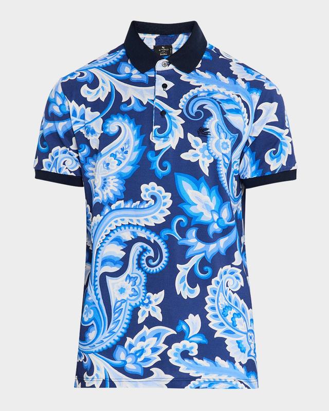 Mens Paisley Polo Shirt Product Image