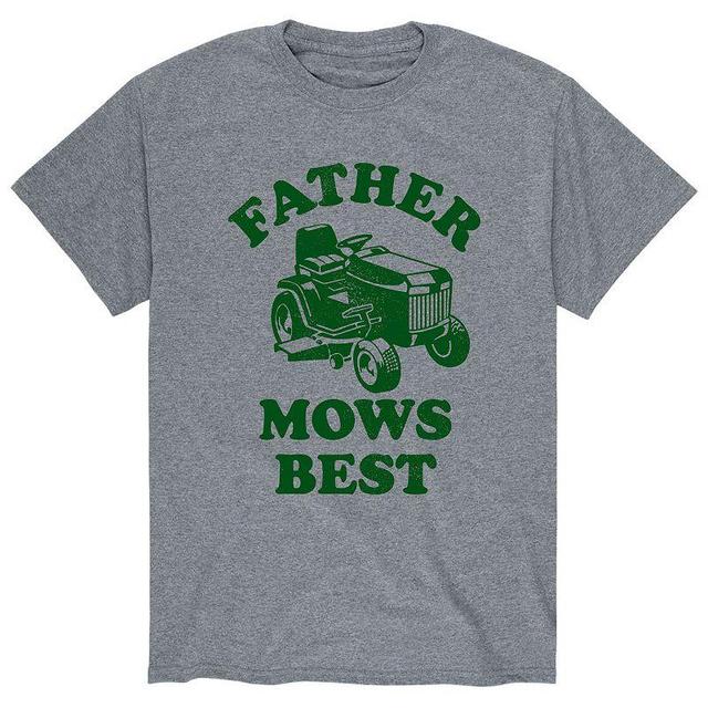 Mens Father Mows Best Tee Product Image