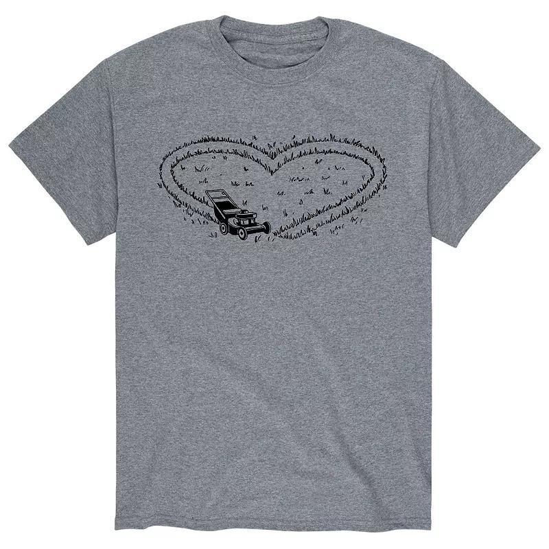 Big & Tall Mower Heart Valentines Day Tee, Mens Product Image