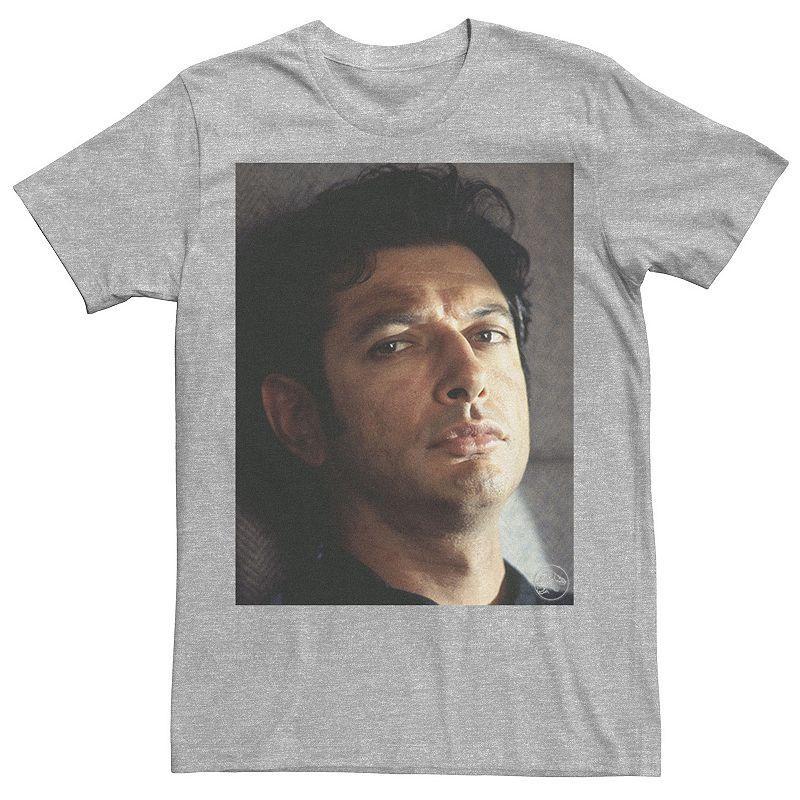 Mens Jurassic Park Jeff Goldblum Stare Graphic Tee Royal Grey Product Image