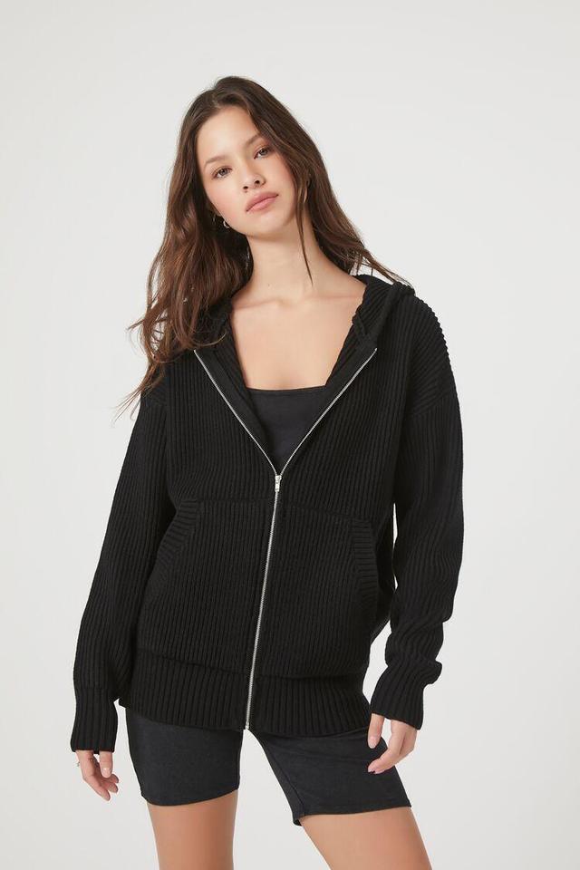 Hooded Zip-Up Sweater | Forever 21 Product Image