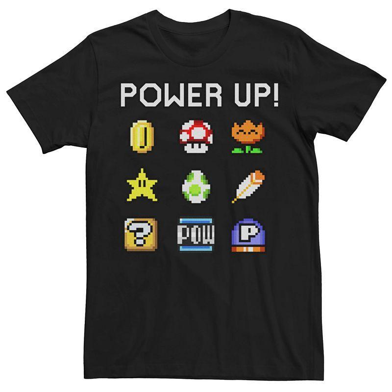 Mens Nintendo Super Mario Power Up Items Tee Product Image