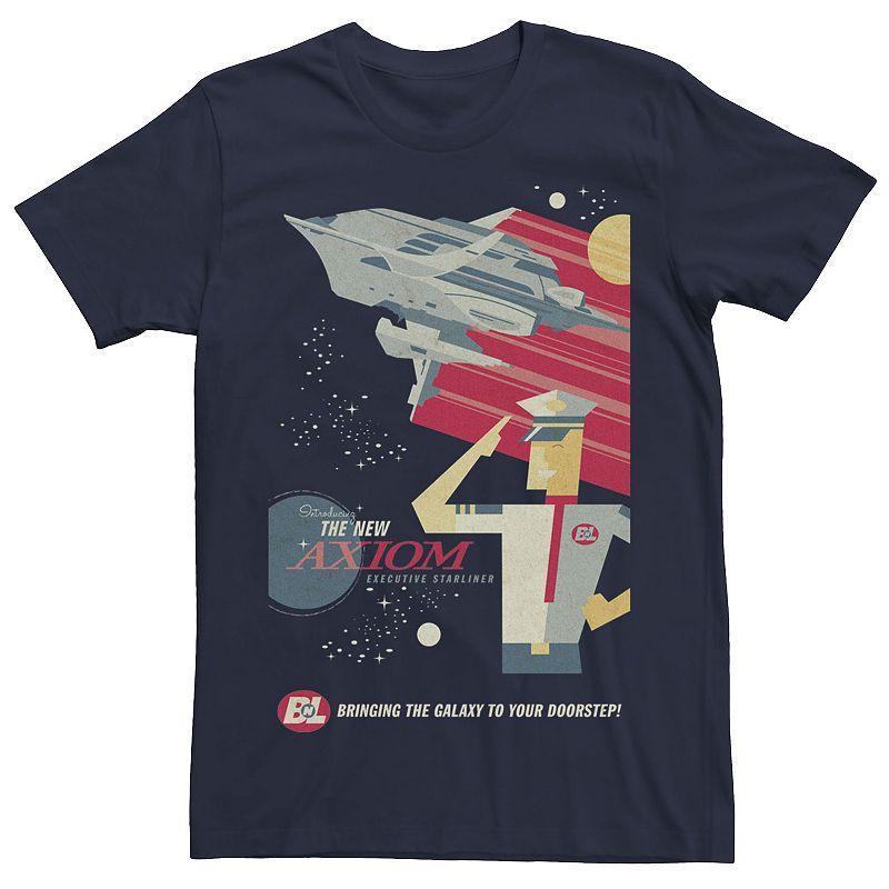 Disney / Pixars WALL-E Mens The New Axiom Poster Tee Blue Product Image