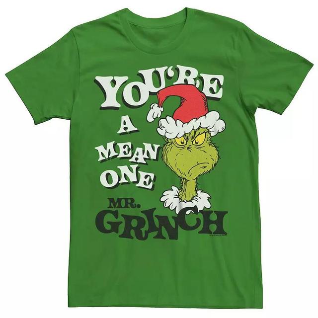 Mens Dr. Seuss Youre A Mean One Mr. Grinch Graphic Tee Product Image