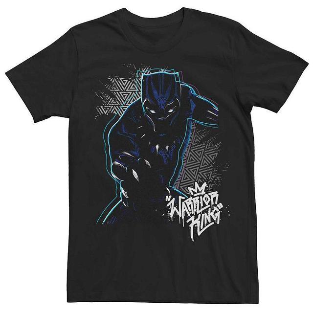 Mens Marvel Black Panther Warrior King Portrait Tee Product Image