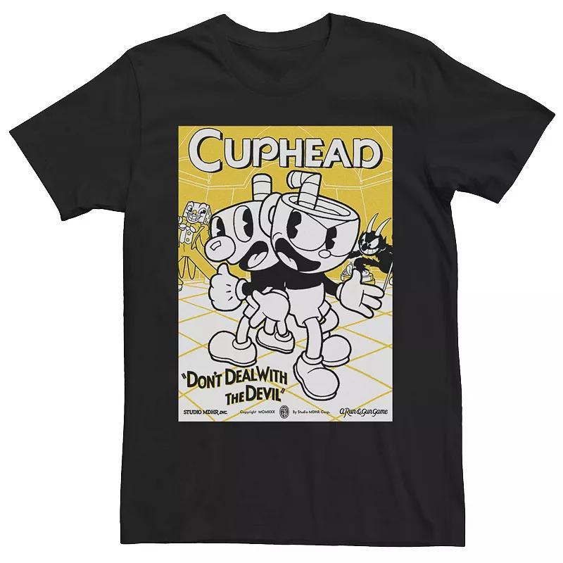 Mens Cuphead Dont Deal With The Devil Vintage Group Poster Tee Product Image