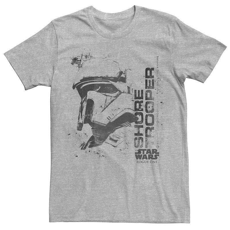 Mens Star Wars Rogue One Shore Trooper Ink Tee Athletic Grey Product Image