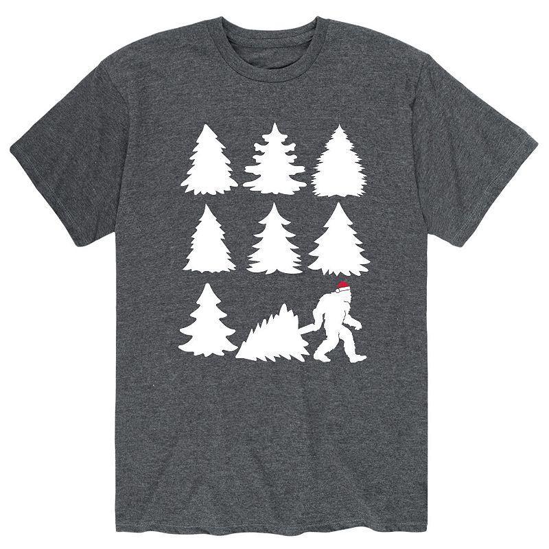 Mens Sasquatch Tree Tee Dark Grey Product Image