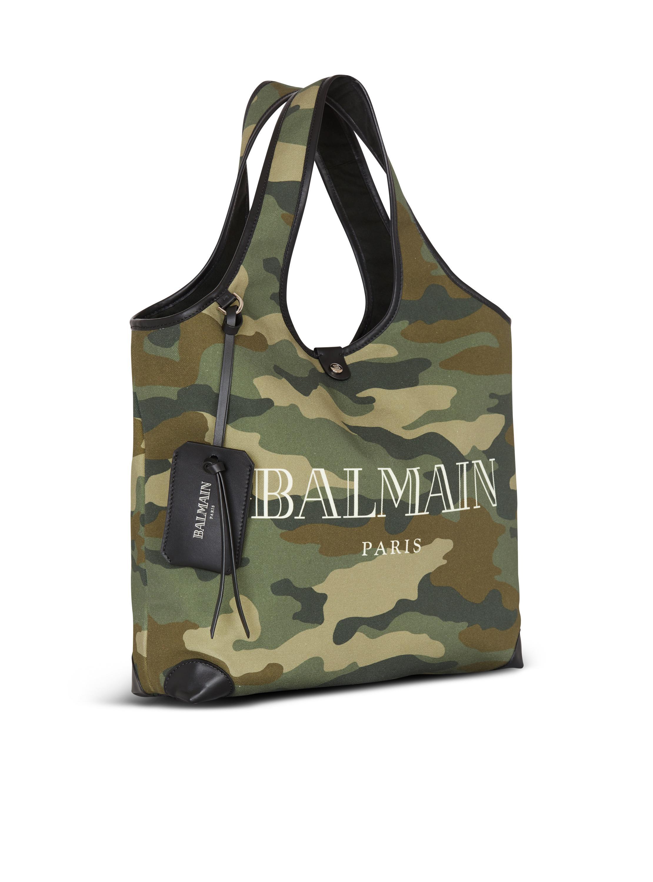 B-Army Grocery Bag in Camouflage print canvas Product Image