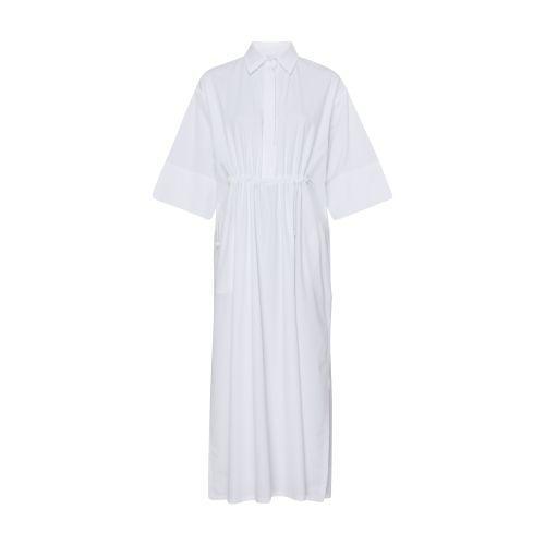 Eulalia Midi Shirt Dress In Bianco_ottico Product Image