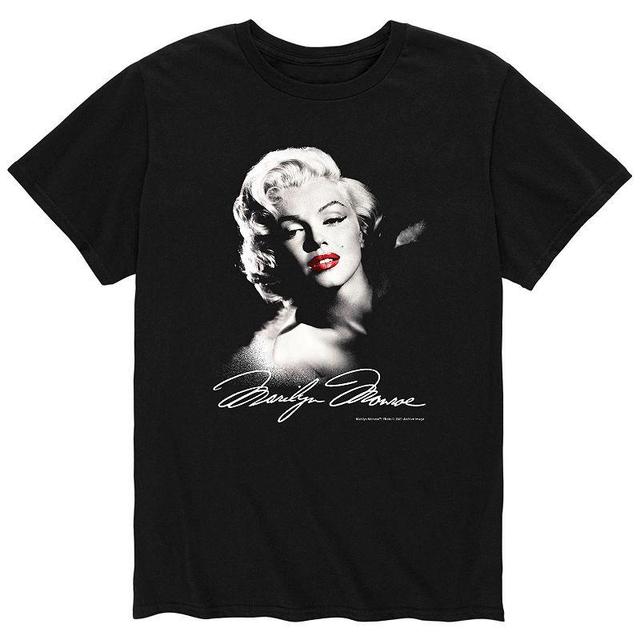 Mens Marilyn Monroe B&W Tee Black Product Image