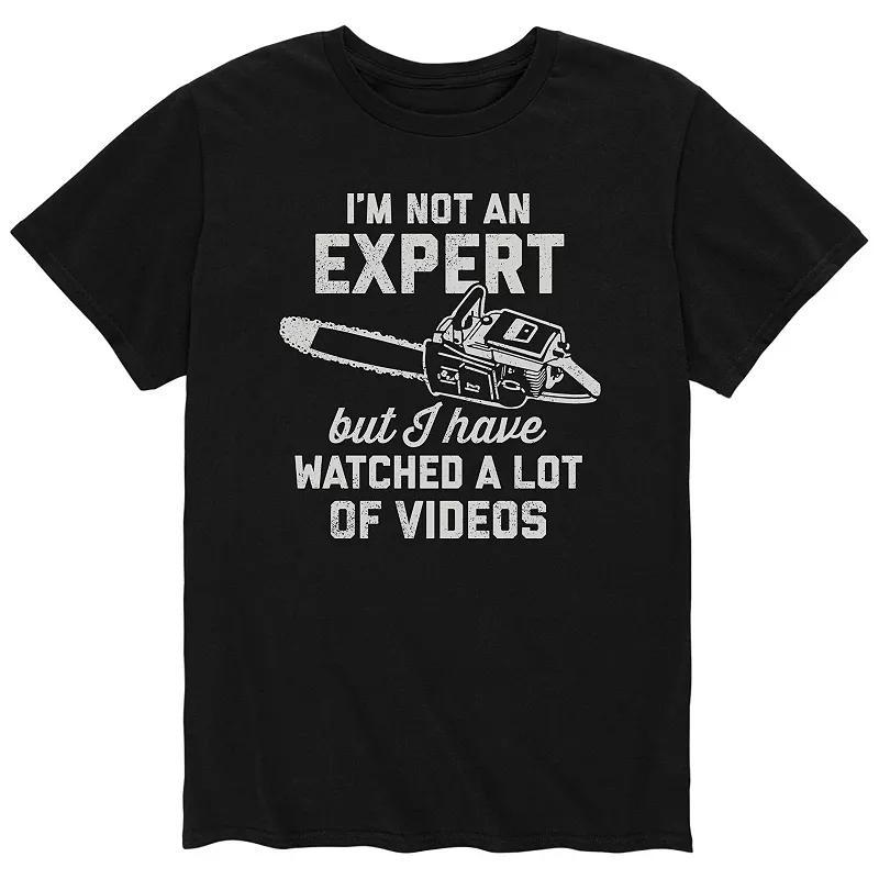 Mens Not An Expert Videos Chainsaw Tee Product Image